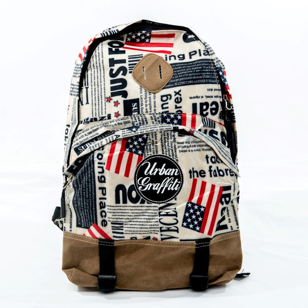 Backpack USA Newspaper Print