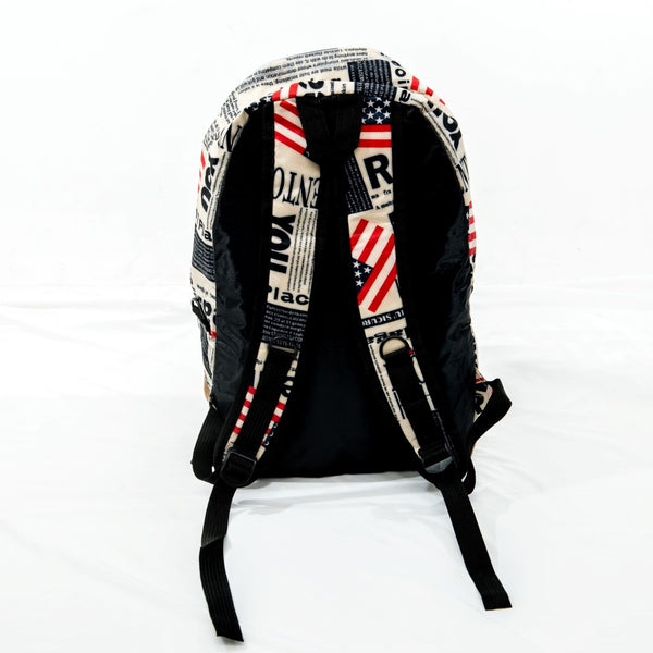 Backpack USA Newspaper Print
