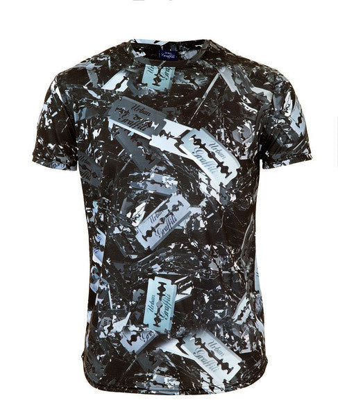 T-Shirt Urban Graffiti Blade, Crew Neck